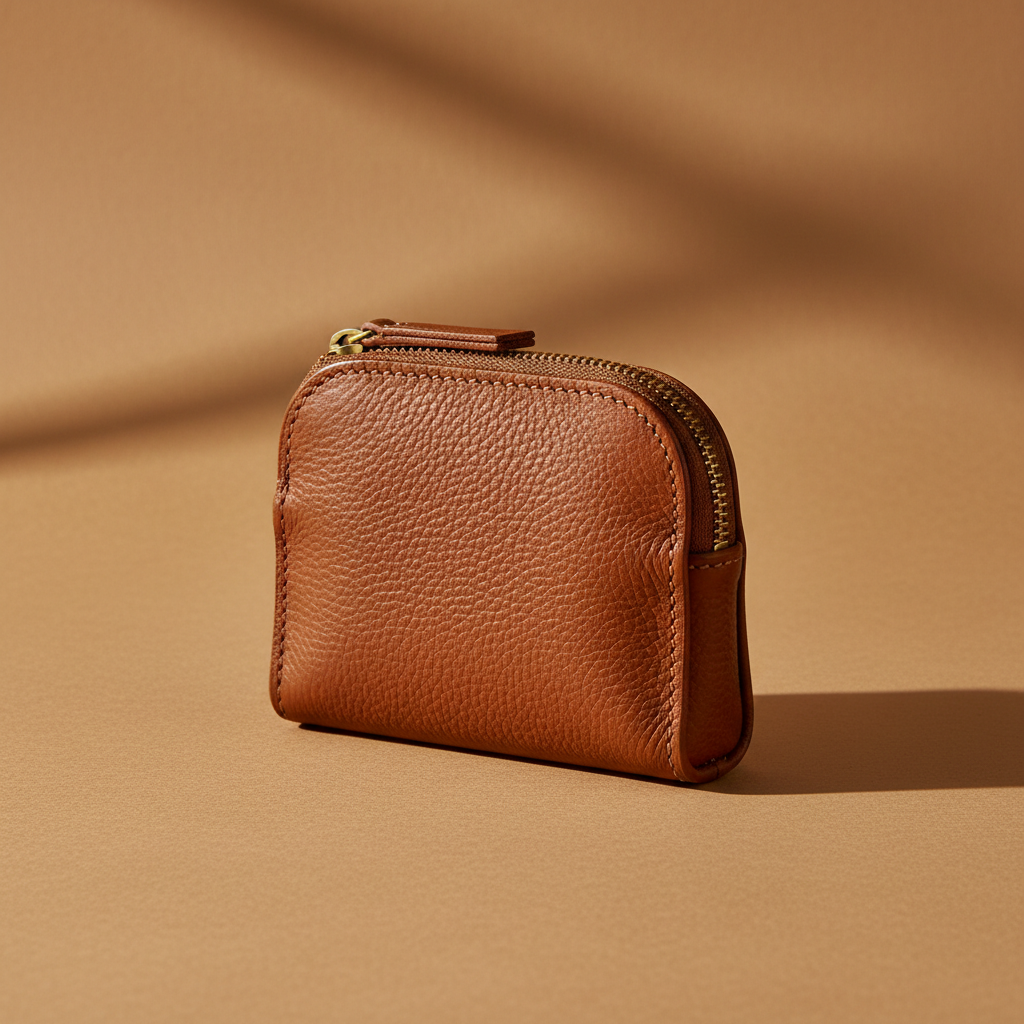 Porte-Monnaie Cuir Zippé