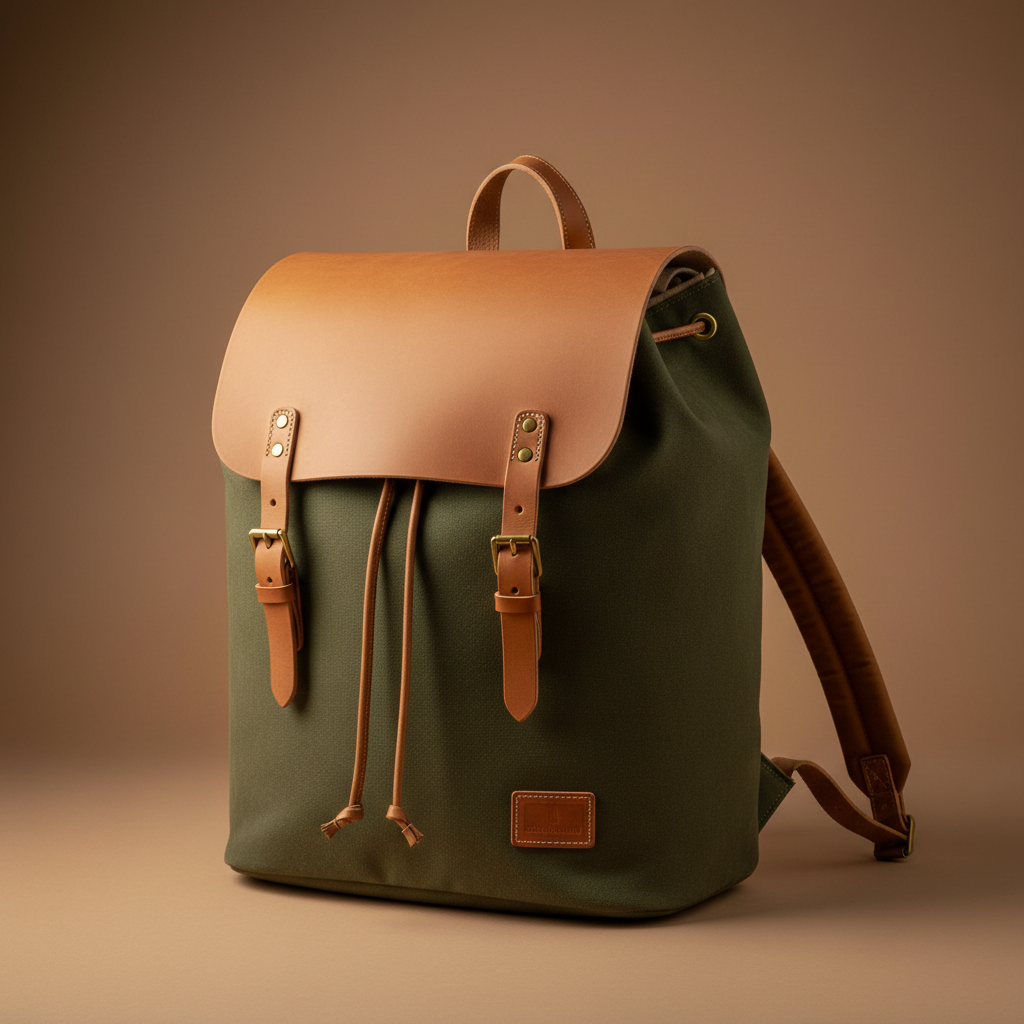 Sac à Dos Toile & Cuir